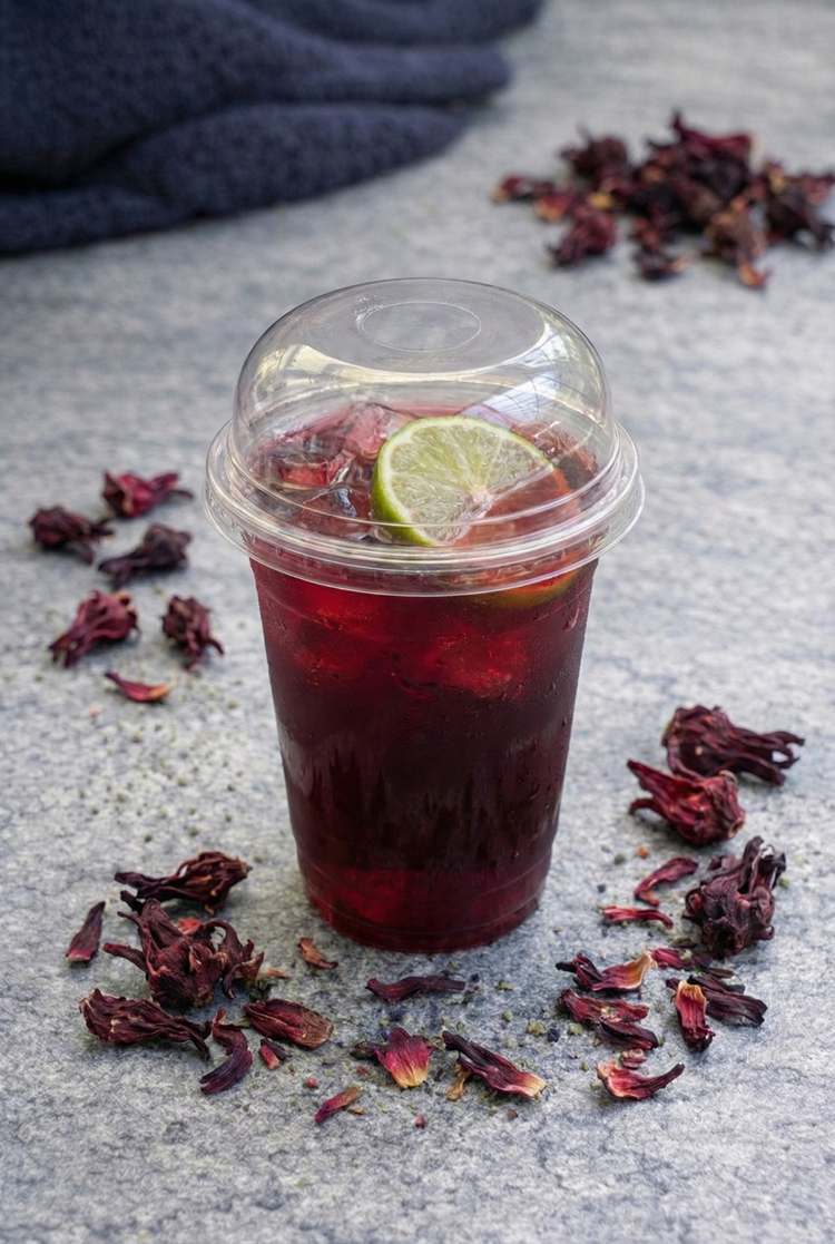 Hibiscus Bubbles Tea Cocktail