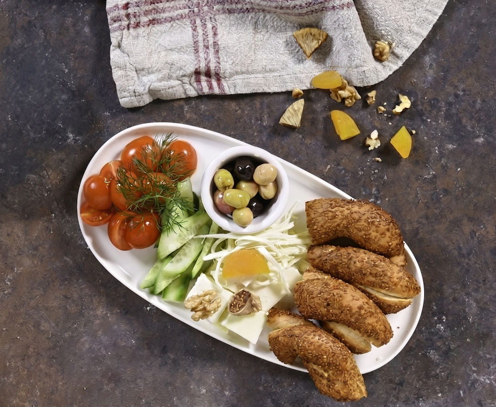 Simit Beyaz Peynir Kahvaltı